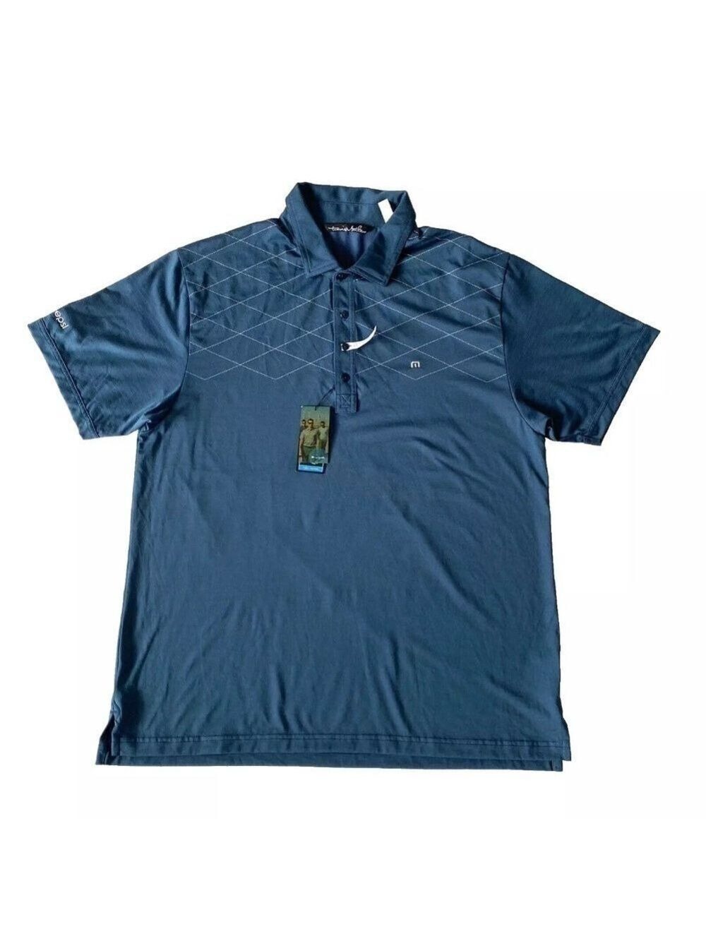 NWT Travis Mathew Performance Pima Cotton Blend Golf Polo Shirt Sz XXL Logo